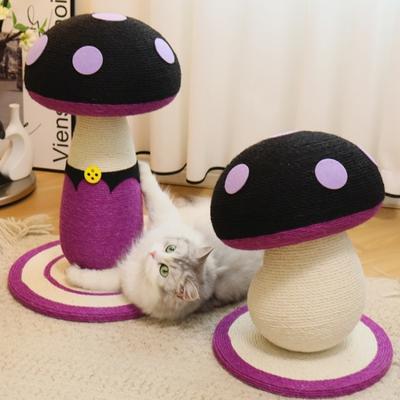 Show full view: Happy & Polly Mushroom Series Sisal Cat Scratcher Toy, Purple, Set of 2 slide 5 of 7