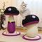 Show in main carousel: Happy & Polly Halloween Mushroom Sisal Cat Scratcher Toy, Purple, Medium slide 3 of 9