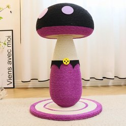 Happy & Polly Halloween Mushroom Sisal Cat Scratcher Toy, Purple, Large