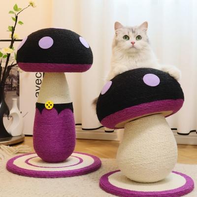 Show full view: Happy & Polly Halloween Mushroom Sisal Cat Scratcher Toy, Purple, Medium slide 7 of 9