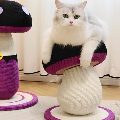 Show full view: Happy & Polly Halloween Mushroom Sisal Cat Scratcher Toy, Purple, Medium slide 2 of 9