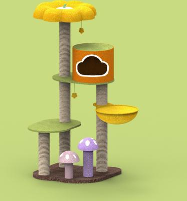 Show full view: Happy & Polly Jungle Enchanted World 55-in Fleece Multi-Level Cat Tree & Condo, Large slide 7 of 7