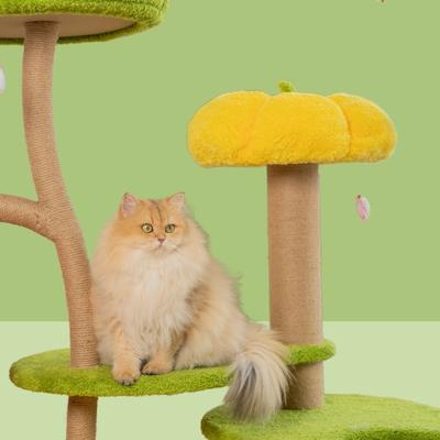Show full view: Happy & Polly Jungle Enchanted World 70-in Fleece Multi-Level Cat Tree & Condo, Jumbo slide 6 of 10