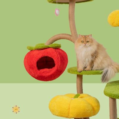 Show full view: Happy & Polly Jungle Enchanted World 70-in Fleece Multi-Level Cat Tree & Condo, Jumbo slide 5 of 10