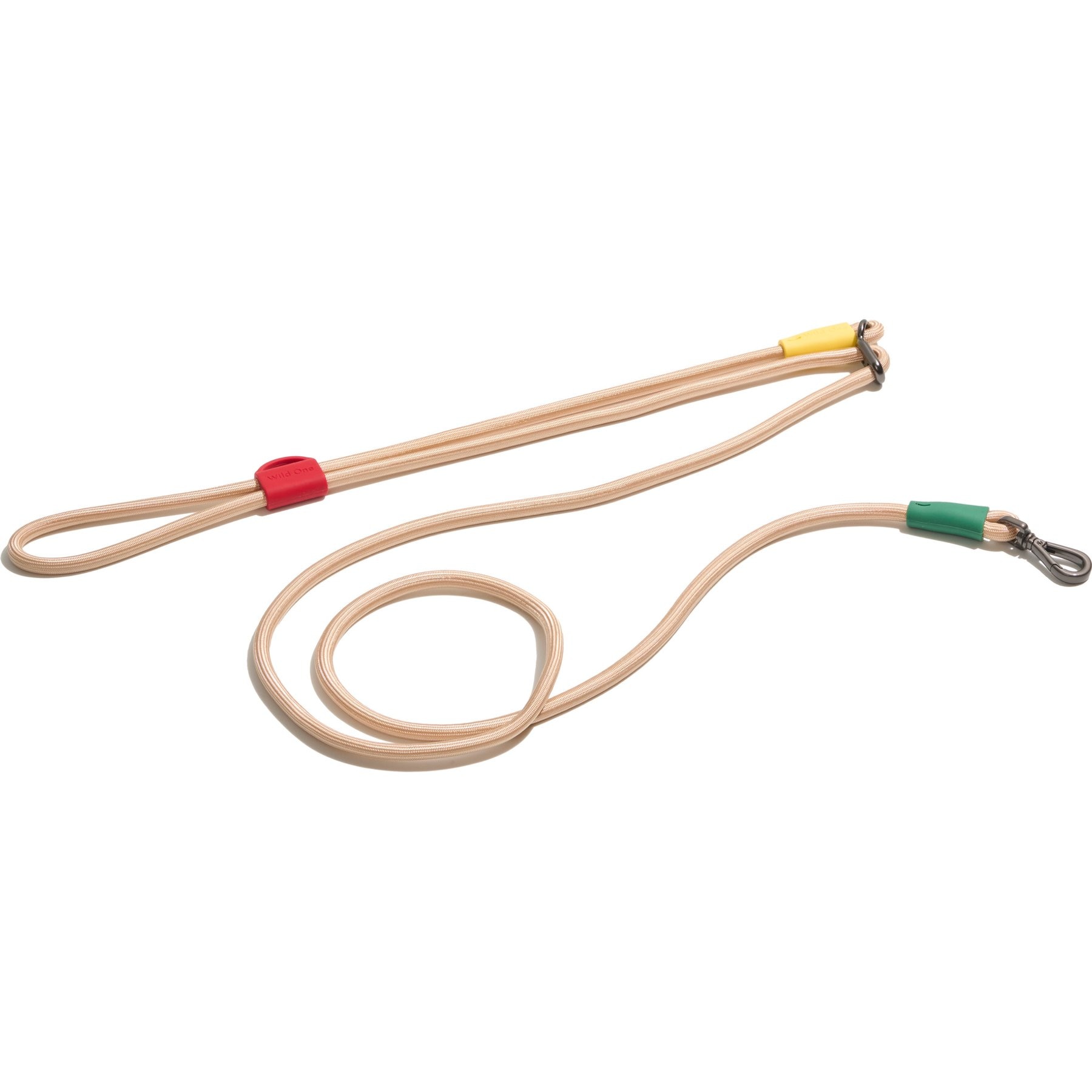 Wild One Hands-Free Adjustable Rope Dog Leash, Standard: 4 1/3 to 8 1/2-ft long, 1/2-in wide, Tan