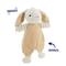 Show in main carousel: Linzy Toys Flat Crinklez Bunny Squeaky Plush Dog Toy, 12-in, White slide 2 of 6