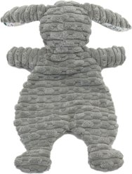 Linzy Toys Flat Crinklez Bunny Squeaky Plush Dog Toy, 12-in, Gray slide 2 of 5