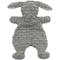 Show in main carousel: Linzy Toys Flat Crinklez Bunny Squeaky Plush Dog Toy, 12-in, Gray slide 6 of 6