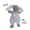 Show in main carousel: Linzy Toys Flat Crinklez Bunny Squeaky Plush Dog Toy, 12-in, Gray slide 3 of 6