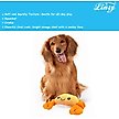 Show in main carousel: Linzy Toys Crab Squeaky Plush Dog Toy, Orange, 10-in slide 4 of 5