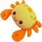 Show in main carousel: Linzy Toys Crab Squeaky Plush Dog Toy, Orange, 10-in slide 1 of 5