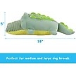 Show in main carousel: Linzy Toys Crocodile Squeaky Plush Dog Toy, Green, Jumbo: 18-in slide 3 of 6