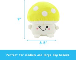 Linzy Toys Mushroom Squeaky Plush Dog Toy, 10.5-in, Yellow slide 2 of 6
