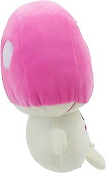 Linzy Toys Mushroom Squeaky Plush Dog Toy, 10.5-in, Pink slide 2 of 5