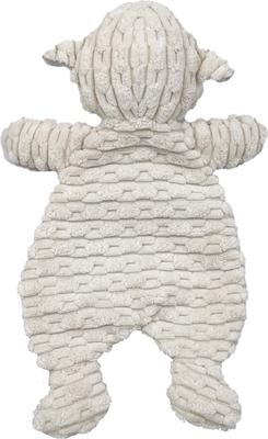 Show full view: Linzy Toys Flat Crinklez Lamb Squeaky Plush Dog Toy, 12-in, White slide 6 of 7