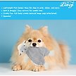 Show in main carousel: Linzy Toys Flat Crinklez Lamb Squeaky Plush Dog Toy, 12-in, White slide 4 of 6