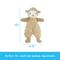 Show in main carousel: Linzy Toys Flat Crinklez Lamb Squeaky Plush Dog Toy, 12-in, Brown slide 3 of 6
