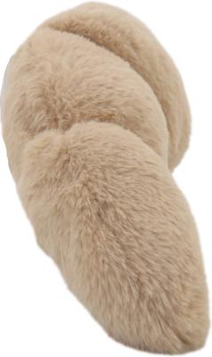 Show full view: Linzy Toys Croissant Squeaky Plush Dog Toy, Beige, 20-in slide 5 of 5