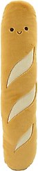 Linzy Toys Baguette Squeaky Plush Dog Toy, Brown, 20-in