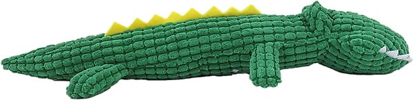 Show full view: Linzy Toys Scaly Gator Squeaky Plush Dog Toy, Green, 20-in slide 4 of 5