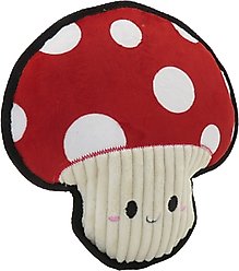 Linzy Toys Durable Red Mushroom Squeaky Plush Dog Toy, Red, 9-in slide 2 of 6