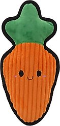 Linzy Toys Durable Carrot Squeaky Plush Dog Toy, Orange, 12-in