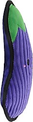 Linzy Toys Durable Eggplant Squeaky Plush Dog Toy, Purple, 11-in slide 2 of 5