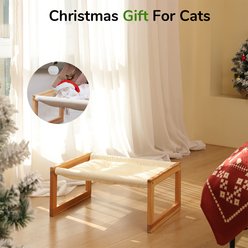FUKUMARU Orthopedic Elevated Puppy & Cat Bed with Removable Cozy Cover, White, 21 x 16.5 x 10-in slide 2 of 7