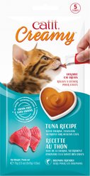 Catit Creamy Tuna Lickable Cat Treats, 0.5-oz tube, case of 5