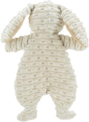 Show full view: Linzy Toys Flat Crinklez Bunny Squeaky Plush Dog Toy, 12-in, White slide 5 of 6