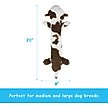 Show in main carousel: Linzy Toys Moo-Moo Cow Squeaky Plush Dog Toy, Brown/White, 20-in slide 3 of 5