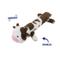 Show in main carousel: Linzy Toys Moo-Moo Cow Squeaky Plush Dog Toy, Brown/White, 20-in slide 2 of 5
