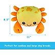 Show in main carousel: Linzy Toys Crab Squeaky Plush Dog Toy, Orange, 10-in slide 3 of 5