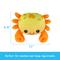Show in main carousel: Linzy Toys Crab Squeaky Plush Dog Toy, Orange, 10-in slide 3 of 5