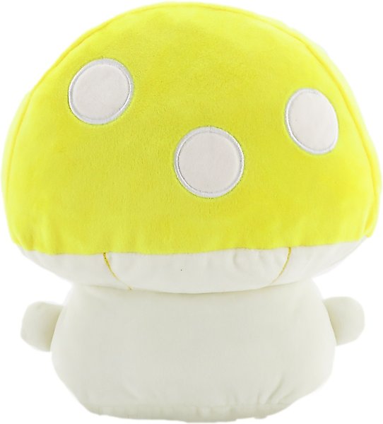 Show full view: Linzy Toys Mushroom Squeaky Plush Dog Toy, 10.5-in, Yellow slide 6 of 6