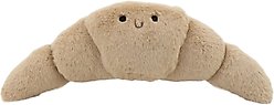 Linzy Toys Croissant Squeaky Plush Dog Toy, Beige, 20-in