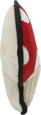 Show full view: Linzy Toys Durable Red Mushroom Squeaky Plush Dog Toy, Red, 9-in slide 5 of 7