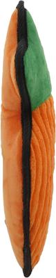 Show full view: Linzy Toys Durable Carrot Squeaky Plush Dog Toy, Orange, 12-in slide 6 of 6