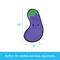 Show in main carousel: Linzy Toys Durable Eggplant Squeaky Plush Dog Toy, Purple, 11-in slide 3 of 5