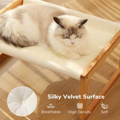 Show full view: FUKUMARU Orthopedic Elevated Puppy & Cat Bed with Removable Cozy Cover, White, 21 x 16.5 x 10-in slide 3 of 8
