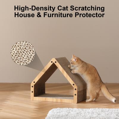 Show full view: FUKUMARU 16-in Microfiber Carboard Cat Scratching Post, Little Brown slide 5 of 9