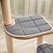 Show in main carousel: Happy & Polly 33.9-in Fleece Natural Wooden House Cat Tree & Condo slide 7 of 10