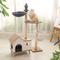 Show in main carousel: Happy & Polly 33.9-in Fleece Natural Wooden House Cat Tree & Condo slide 1 of 10