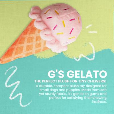 Show full view: Snugarooz G's Gelato Squeaky Dog Plush Toy, Multicolor slide 2 of 5