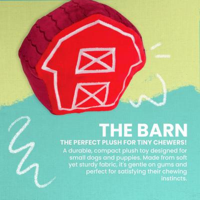 Show full view: Snugarooz The Barn Squeaky Dog Plush Toy, Red slide 2 of 5