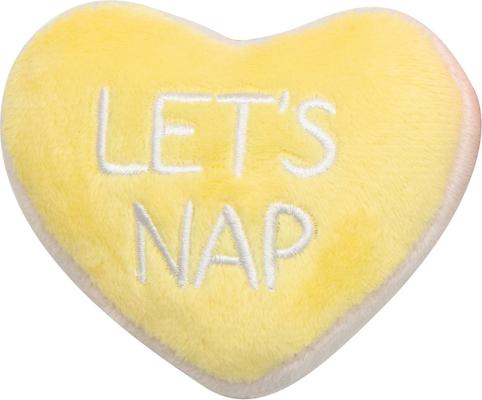 Show full view: Snugarooz Candy Hearts Squeaky Dog Plush Toy, Multicolor, 3 count slide 6 of 6