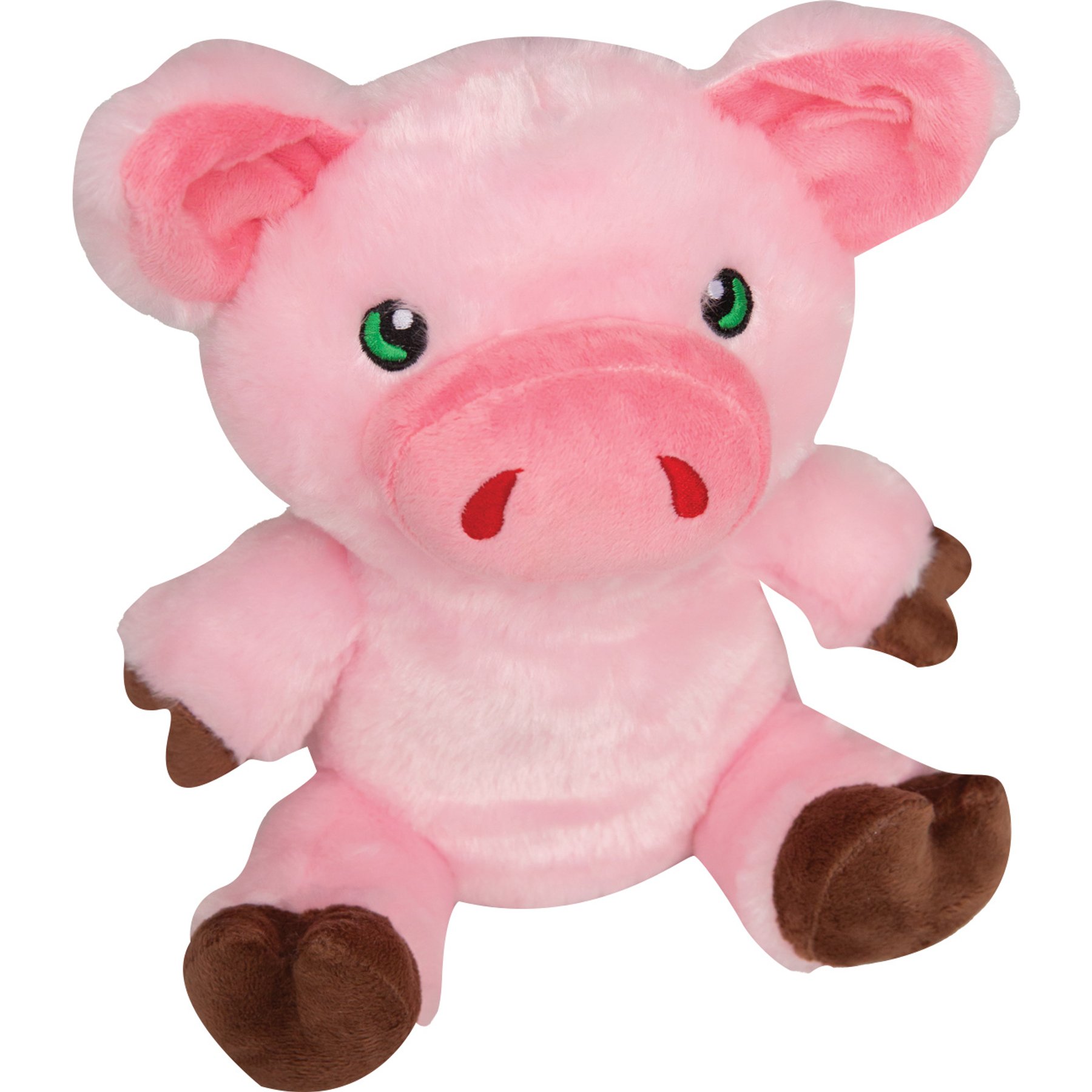 Snugarooz Phat Pig Squeaky Dog Plush Toy, Pink
