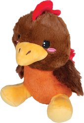 Snugarooz Rusty the Rooster Squeaky Dog Plush Toy, Brown