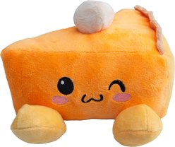 Snugarooz Pumpkin Slice Squeaky Dog Plush Toy, Orange