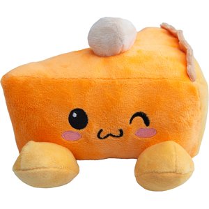 Snugarooz Pumpkin Slice Squeaky Dog Plush Toy, Orange